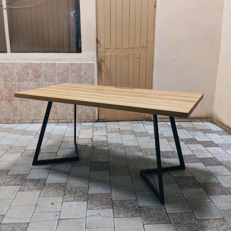 Дубовая столешница для стола лофт