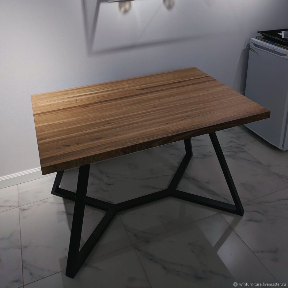 Стол из дуба в стиле лофт