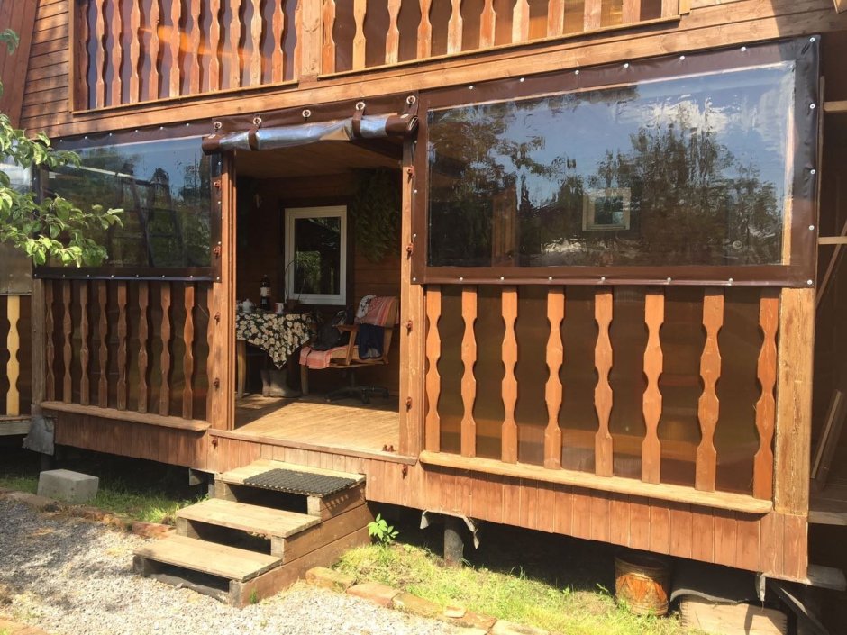 Постройка веранды на даче