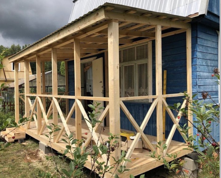 Веранда пристроенная к дому