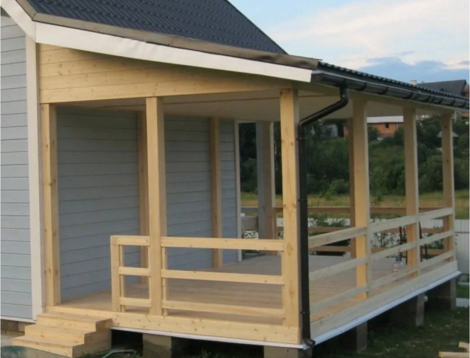 Пристройка к дому веранды