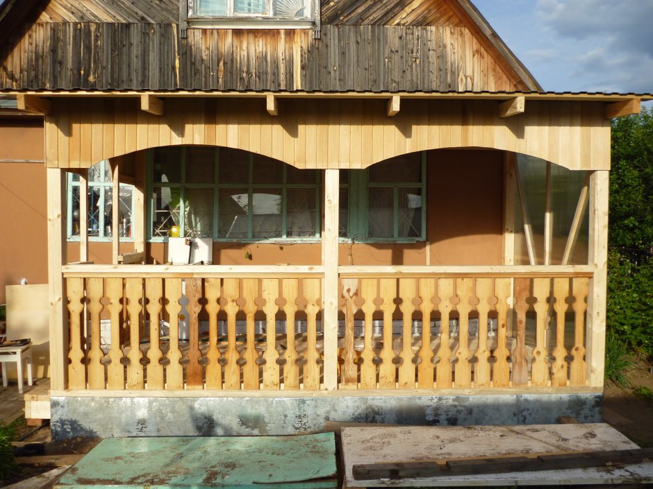 Терраса на даче своими руками