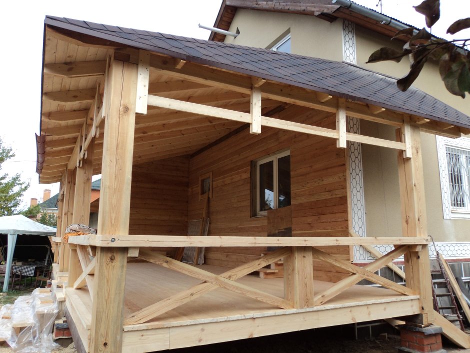 Крыша веранды