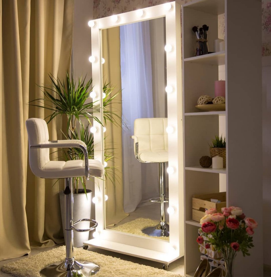 Зеркало гримерное ростовое 80 см