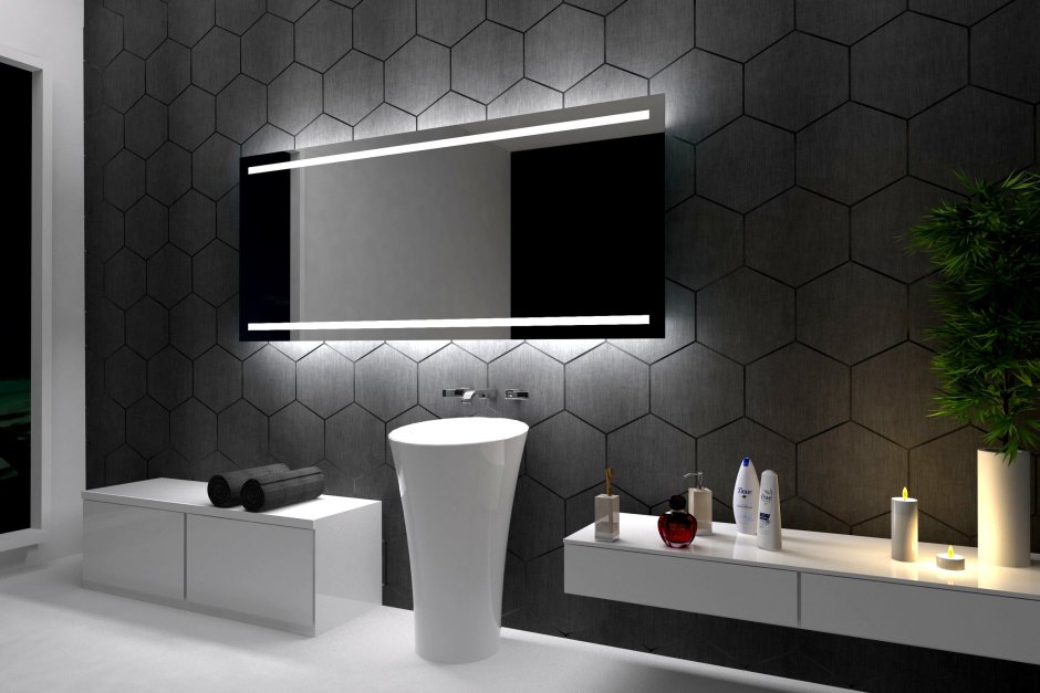 Зеркало с фронтальной подсветкой