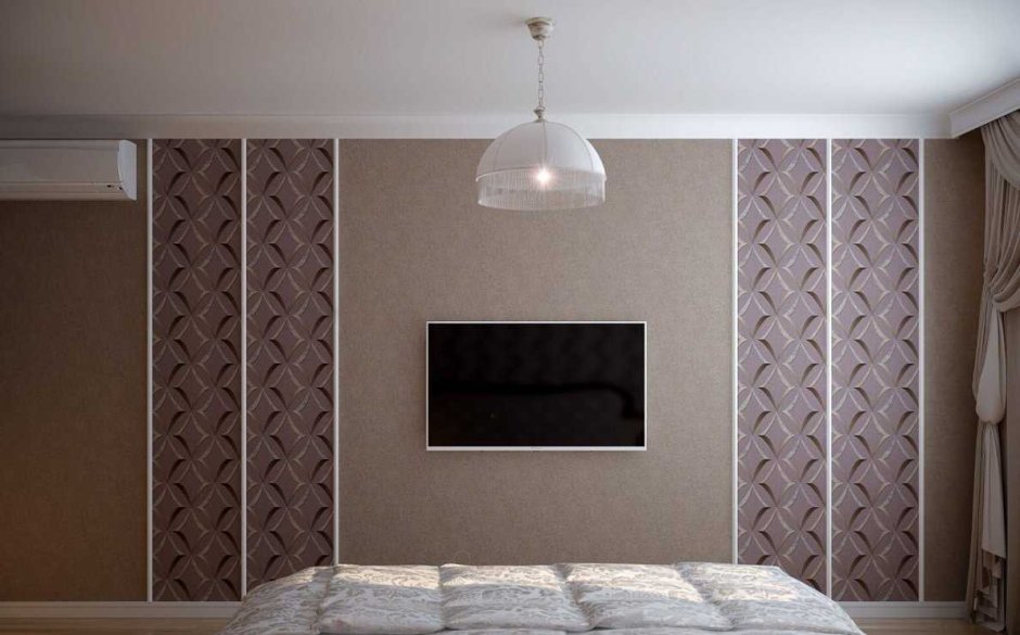 Зонирование обоями