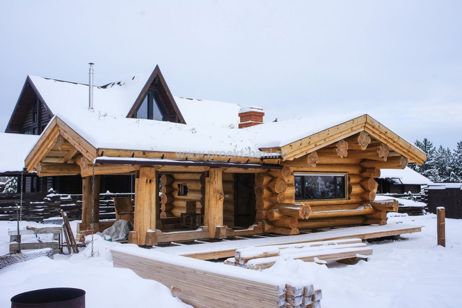 Баня канадская рубка