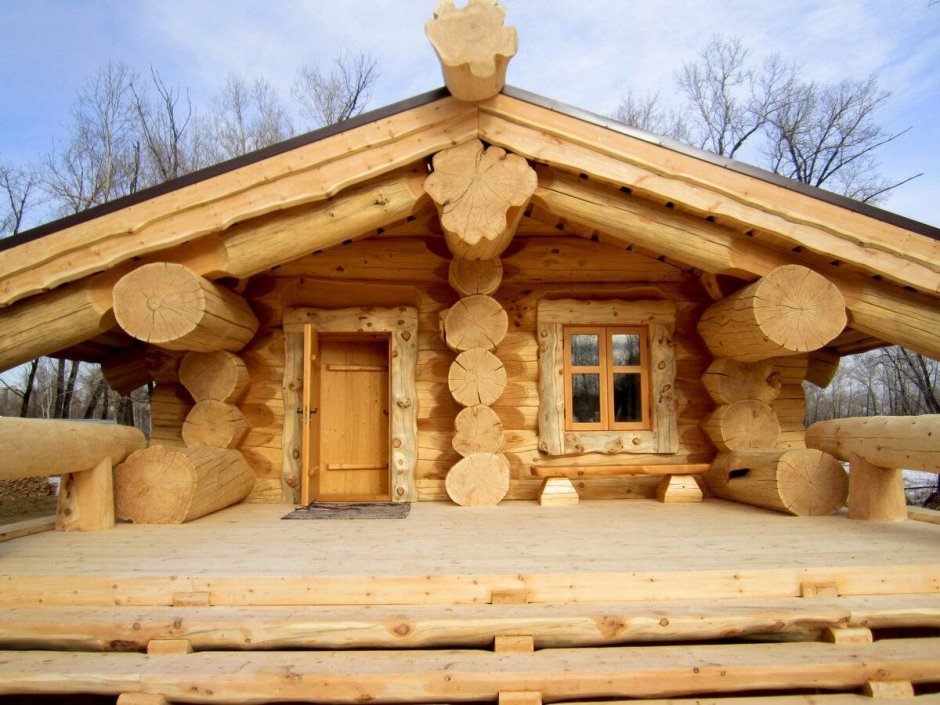 Сибирский кедр сруб