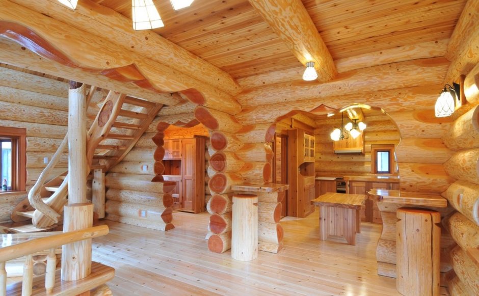 Деревянный дом из кругляка