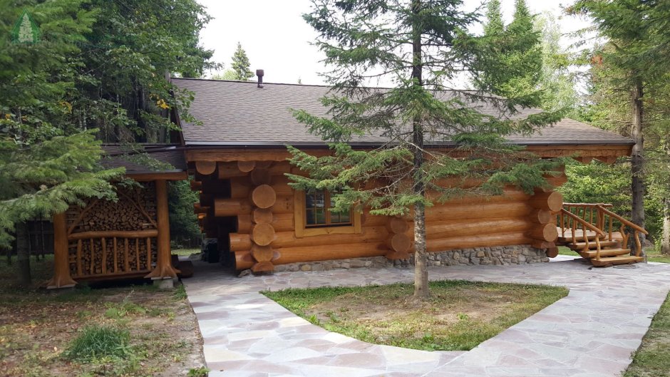 Баня Сибирский кедр экстерьер