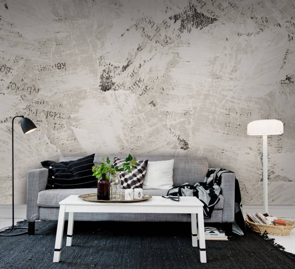 Покрашенный бетон в интерьере