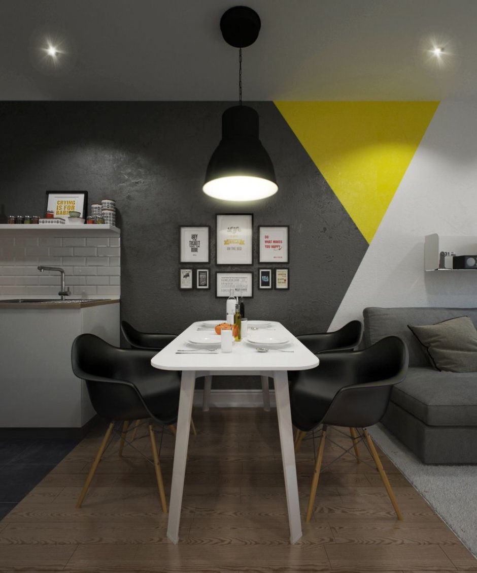 Покраска стен в стиле лофт