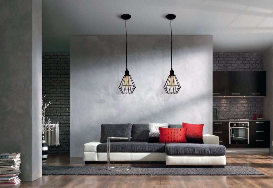 Венецианская штукатурка в лофт интерьере