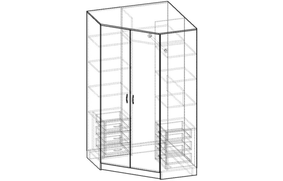 Шкаф угловой БАРОНС групп Alisa