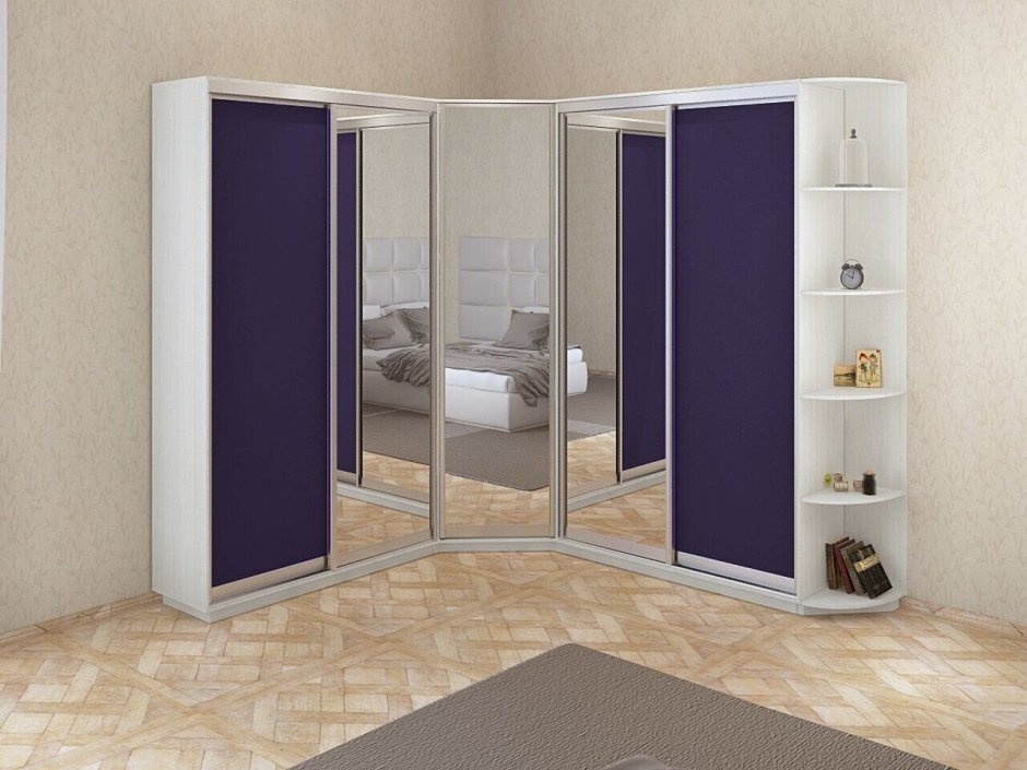 Шкаф-купе угловой2170x1700x890