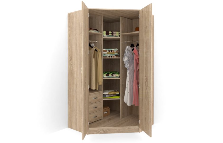 Шкаф распашной угловой Alisa-4