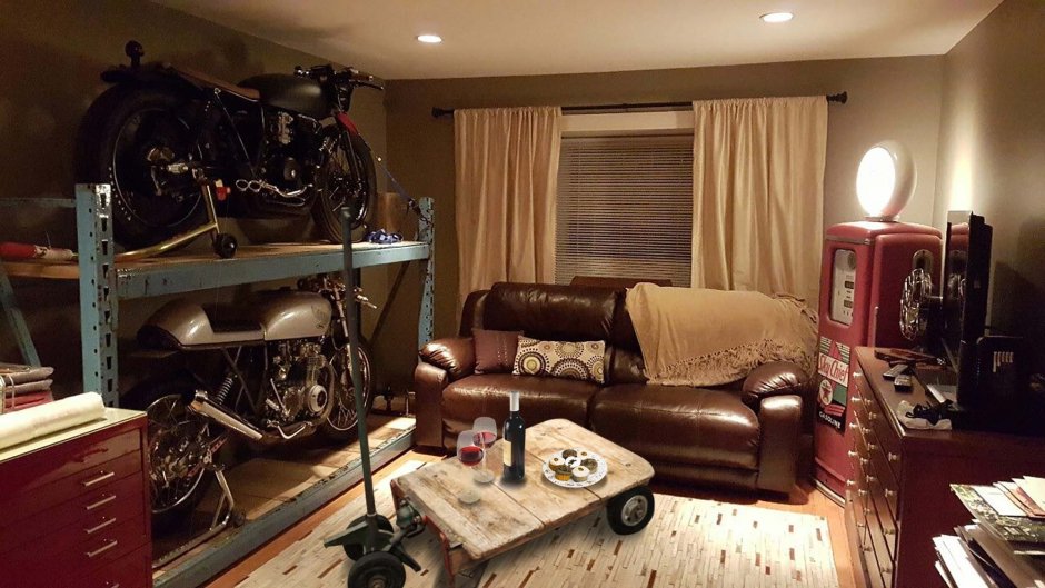 Мужская Берлога в гараже