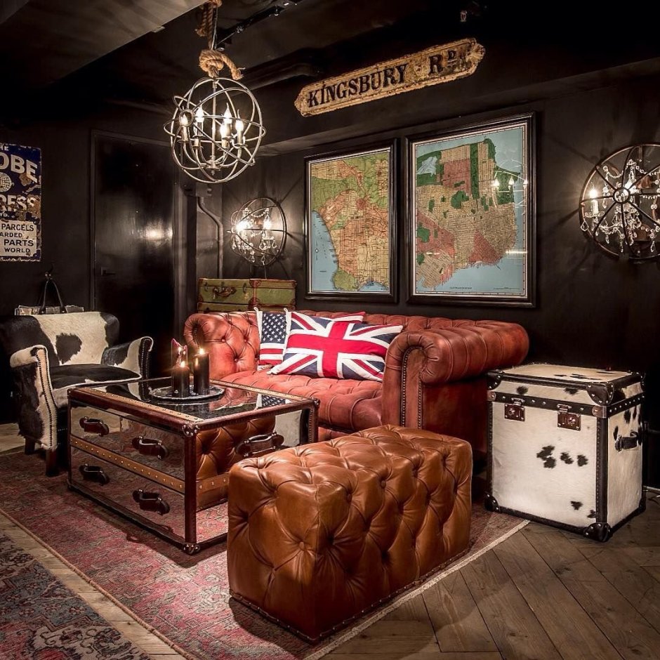 Комната в стиле мужской берлоги