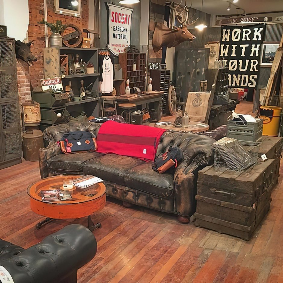 Комната в стиле гараж