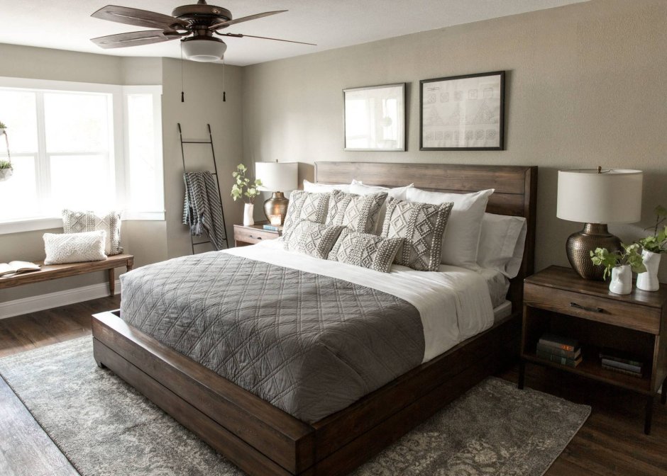 Серо коричневые стены