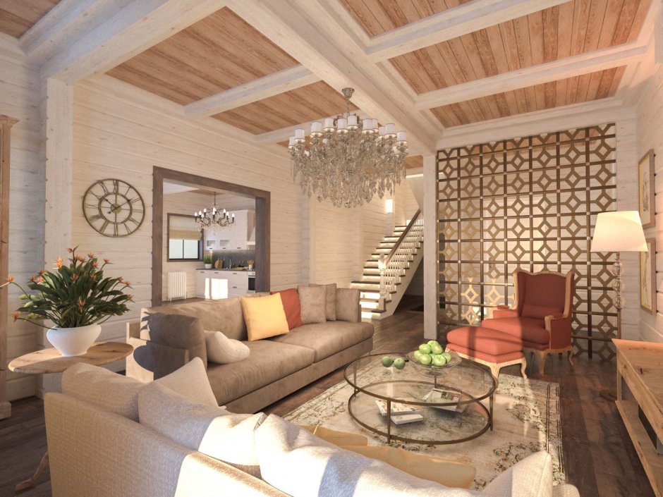Дизайн внутренней отделки загородного дома