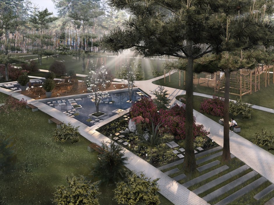 Ландшафт в 3д Макс