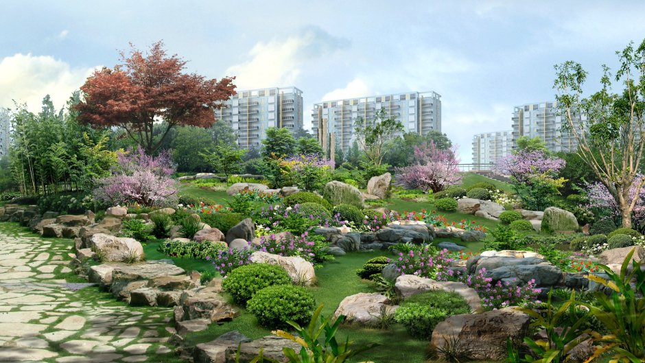 Китайский парк Ботанический сад