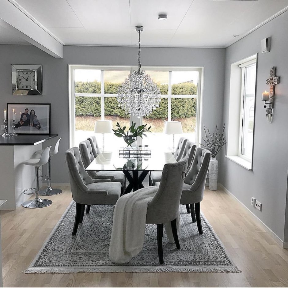 Кухни гостиные в серых тонах