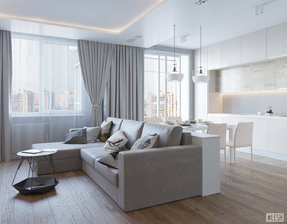 Кухня-гостиная в современном стиле