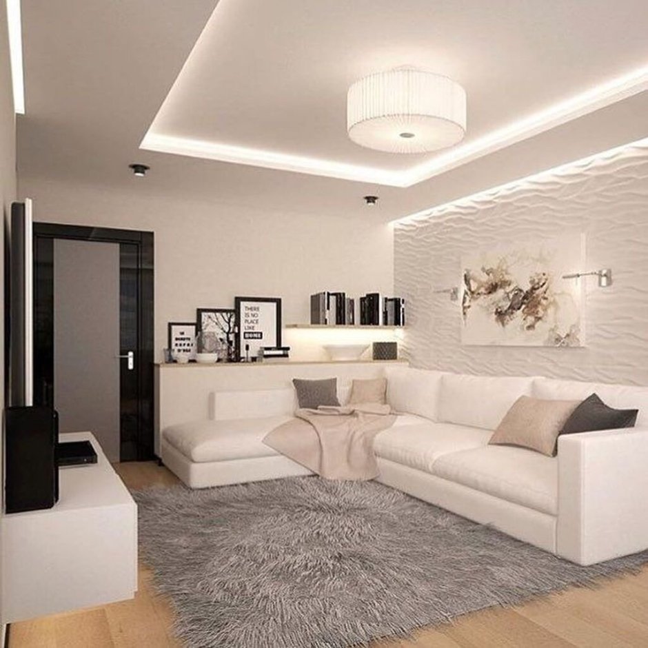 Гостиная в свежи тонах