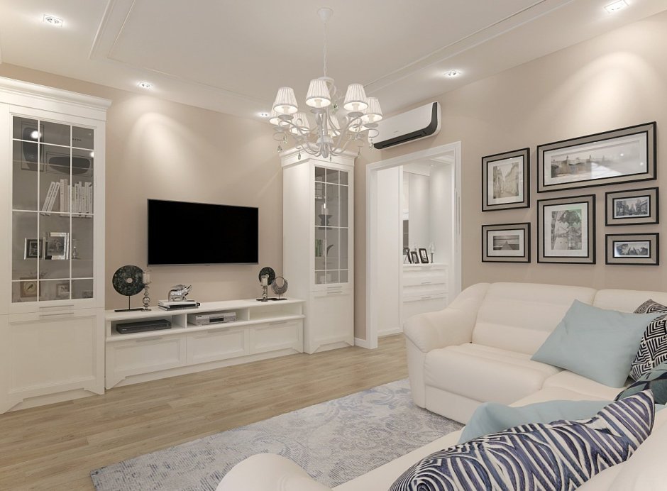 Гостиная Неоклассика 17 кв м