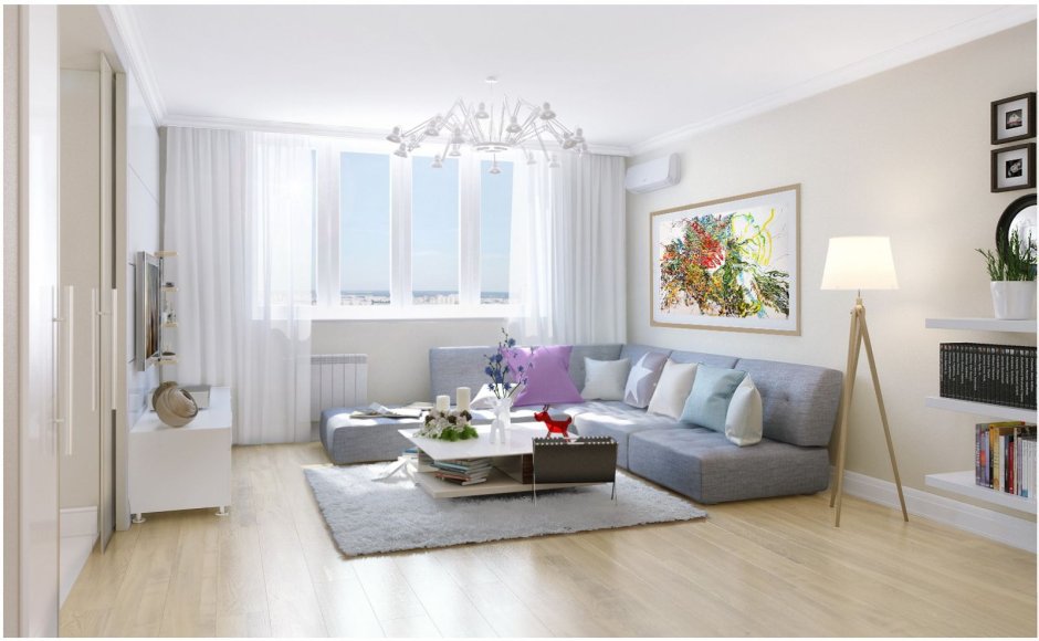 Светлая гостиная