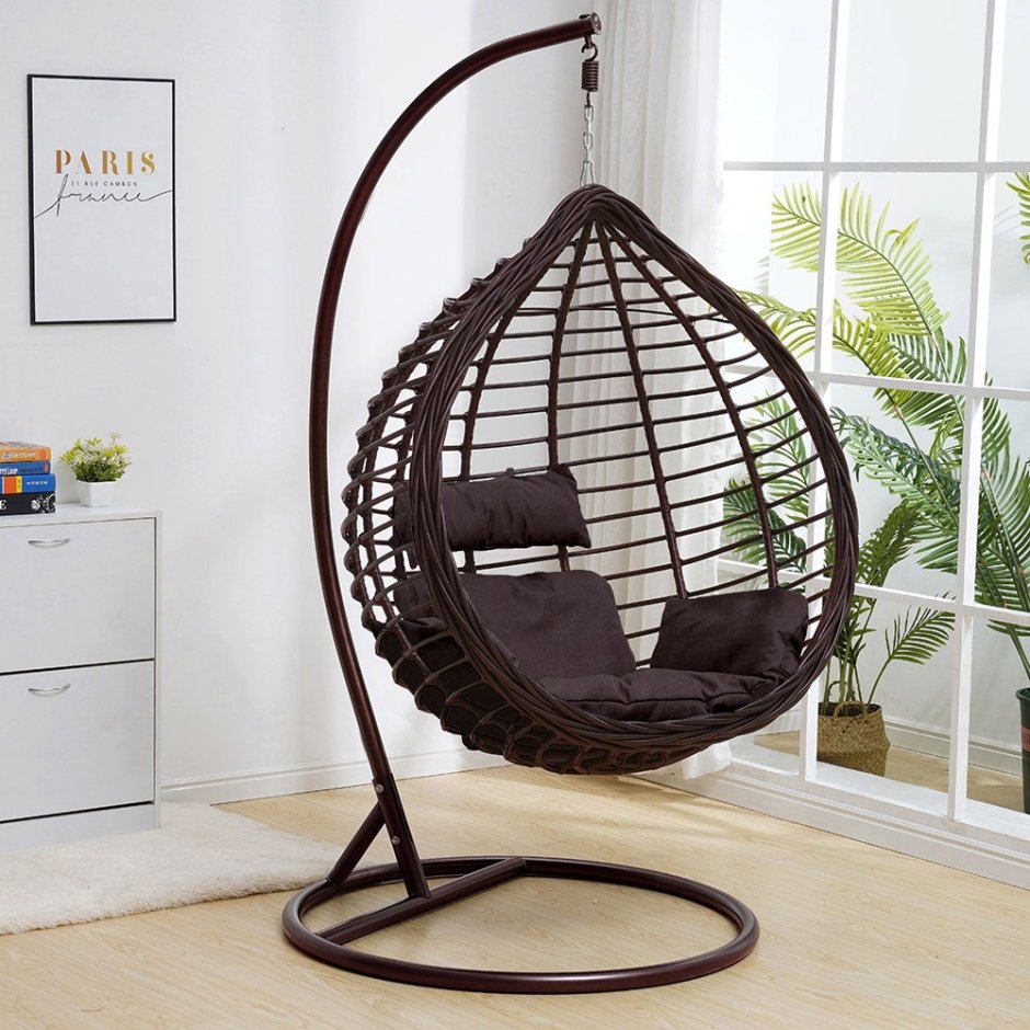 Подвесное кресло- качели Дабл плетёное Фреско Дабл