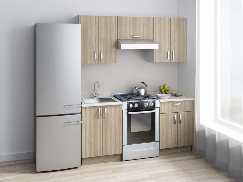 Компактный кухонный гарнитур для маленькой кухни