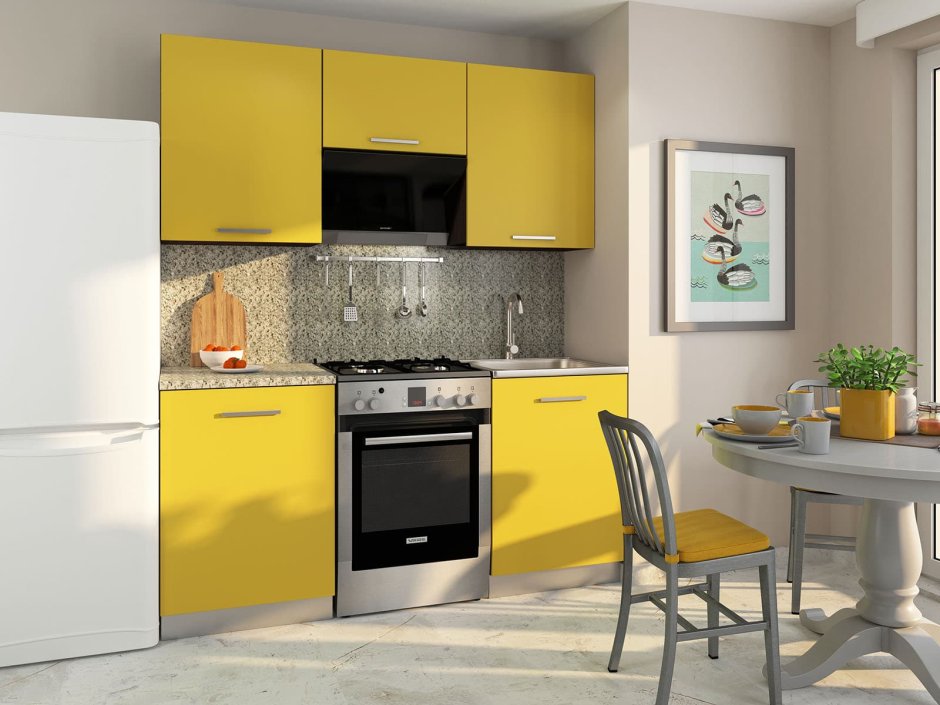 Кухонный гарнитур "Алиса 9" венге/лайм