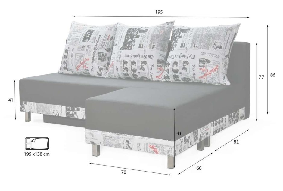 Кушетка "Сити-2" (независимый пружинный блок)