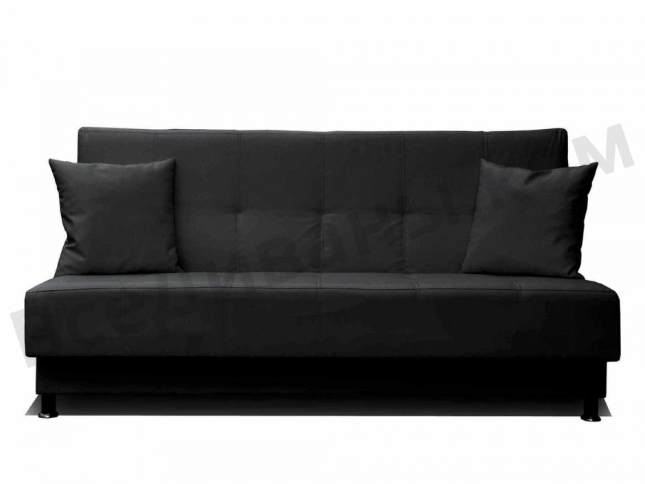 Диван книжка Мария - экокожа черная