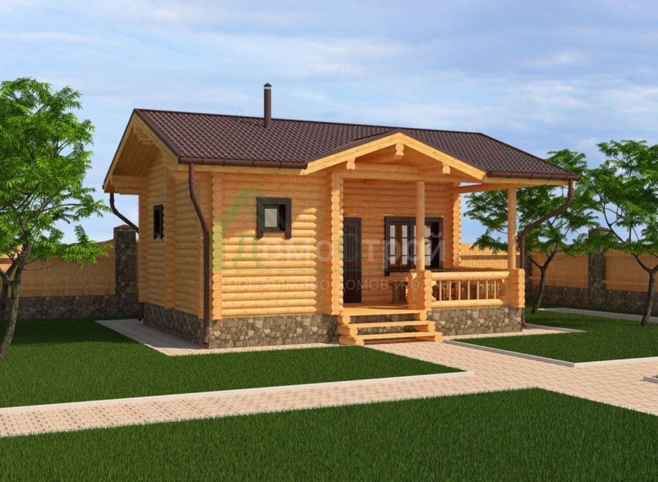 Одноэтажная баня 6х4