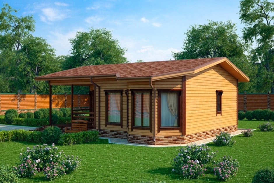 Баня из клееного бруса 4х10