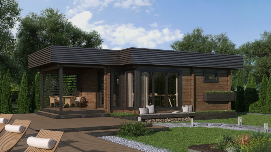 Баня гостевой дом из клееного бруса проекты