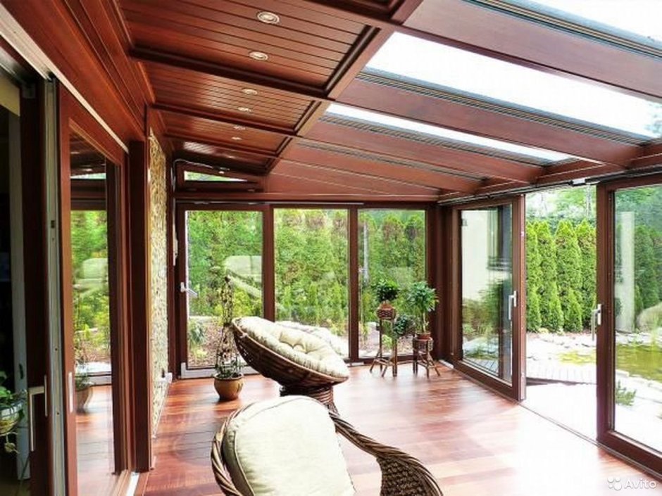 Застекленная веранда зимний сад