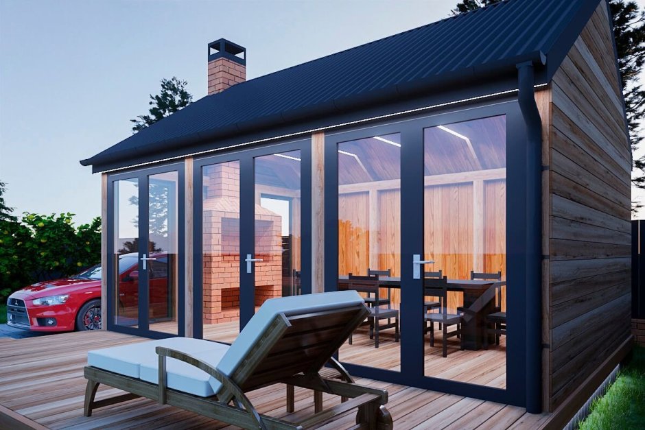 Стеклянная беседка