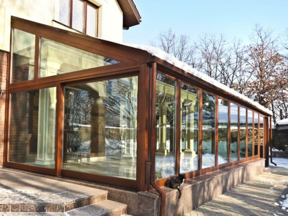 Застекленная веранда зимний сад