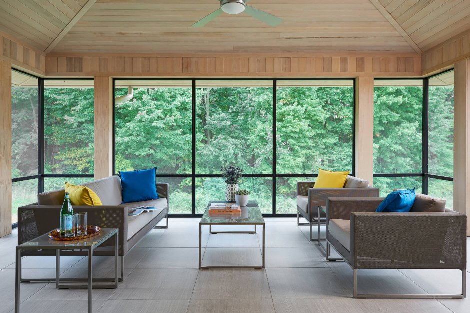 Панорамное остекление веранды