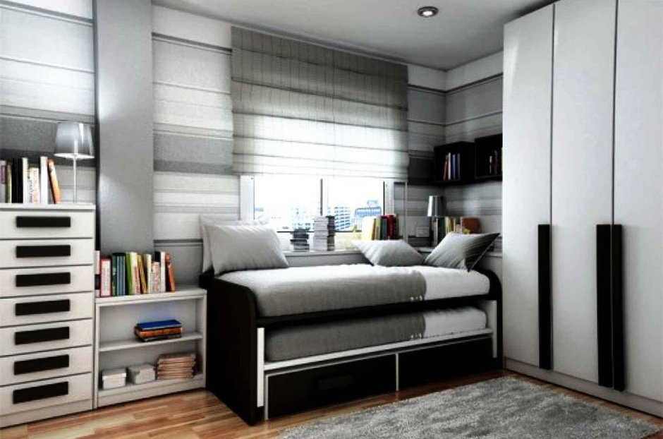 Серая комната для подростка