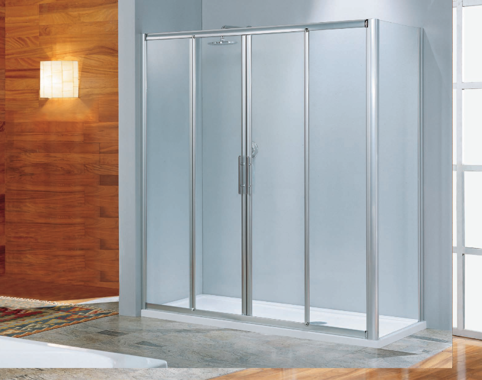 Душевая дверь раздвижная 150 матовая Титан