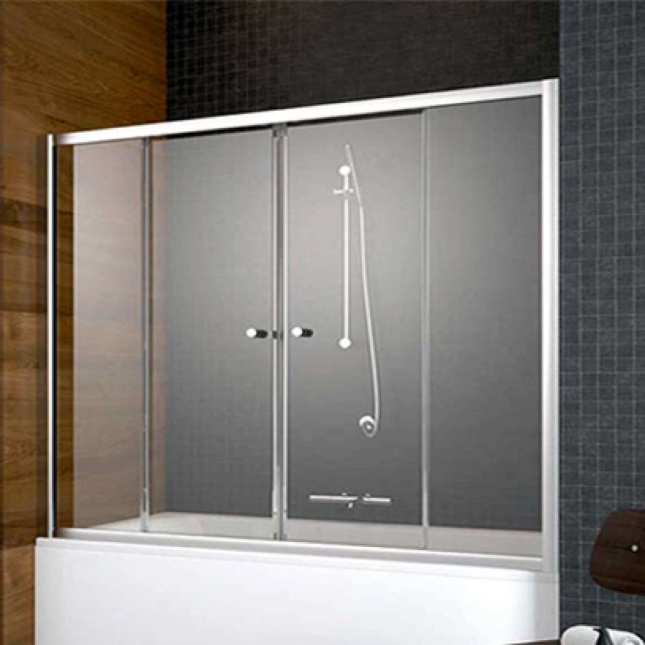 Стеклянные двери для ванной раздвижные