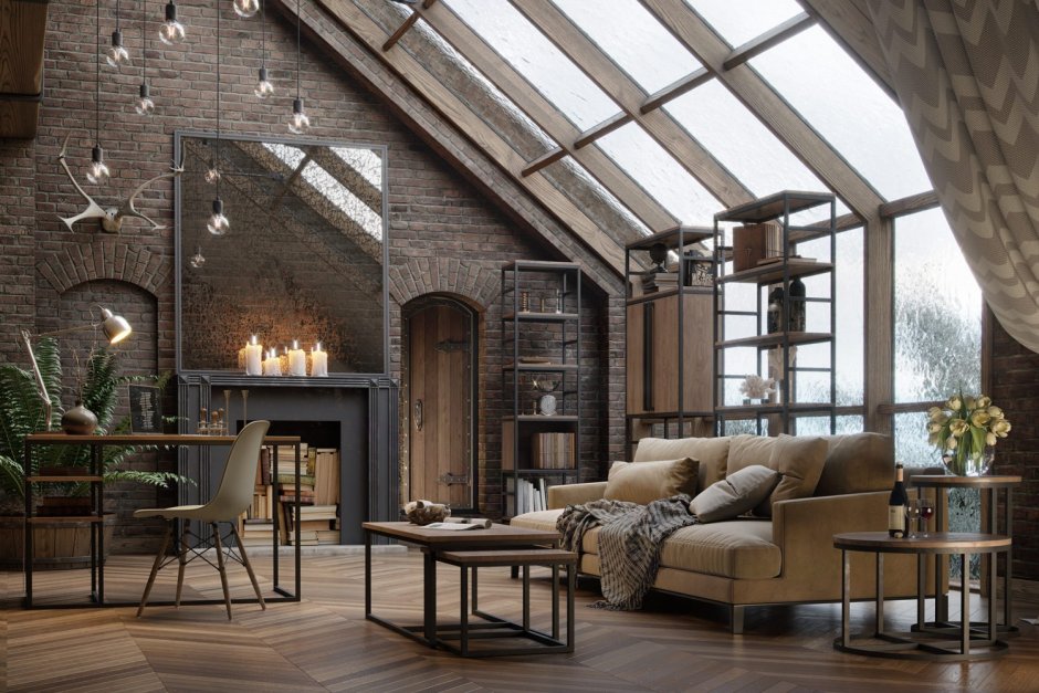 Индастриал стиль в архитектуре