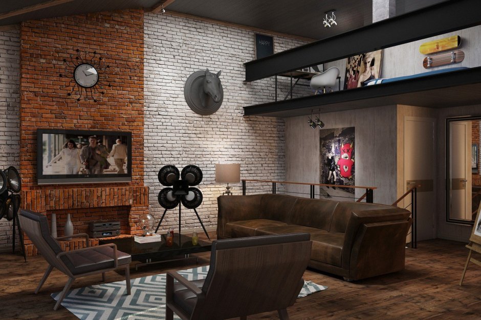 Гостиная лофт п 44