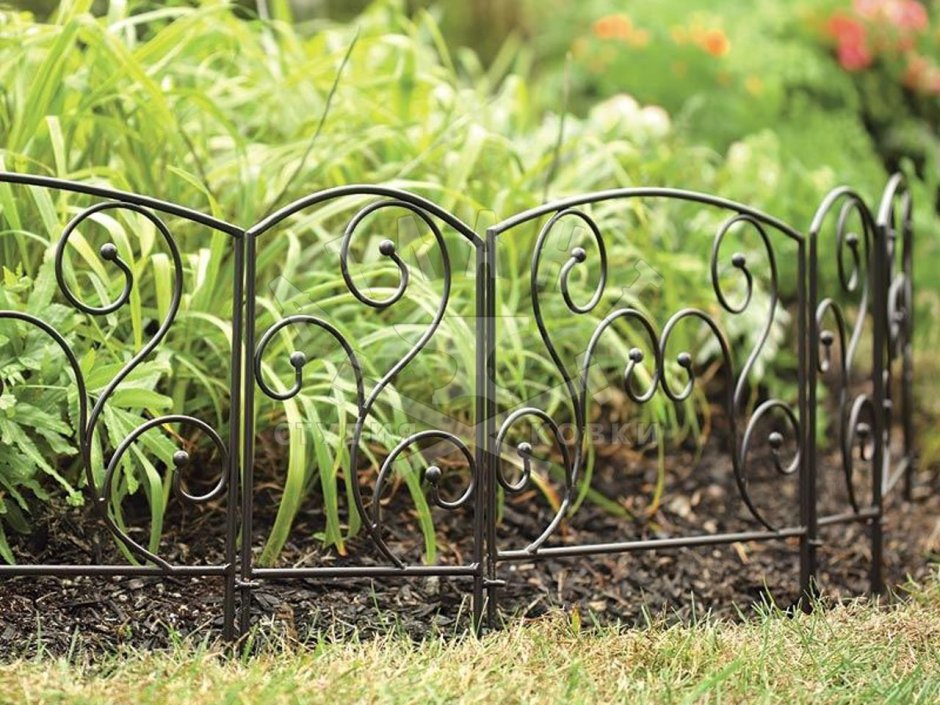 Металлические ограждения для клумб